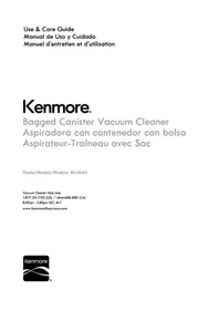Notice KENMORE BC4040 Aspiradora
