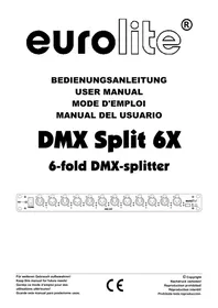 Notice Eurolite DMX SPLIT 6X Équipement d'éclairage professionnel