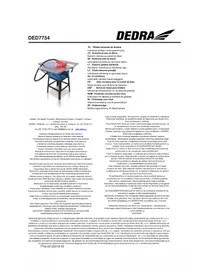 Notice DEDRA DED7754 Säge