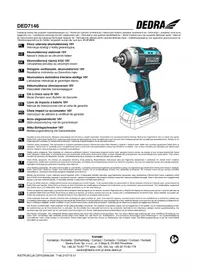 Notice DEDRA DED7146 Schrauber