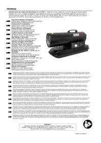 Notice DEDRA DED9950A Verwarming