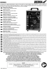 Notice DEDRA DED9921 Calefacción
