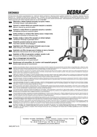 Notice DEDRA DED6602 Odkurzacz