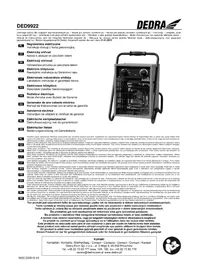 Notice DEDRA DED9922 Calefacción