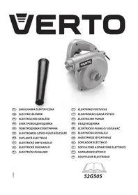 Notice Verto 52G505 Souffleur