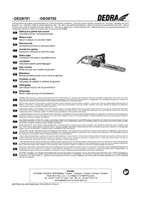 Notice DEDRA DED8702 Piła