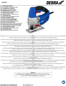 Notice DEDRA DED7964 Säge