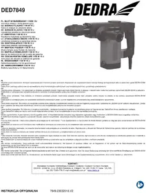 Notice DEDRA DED7849 Bohrmaschine