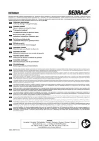Notice DEDRA DED6601 Odkurzacz