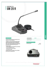 Notice RONDSON GM20 R Microphone