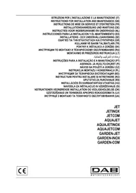 Notice DAB JET 132 M насос