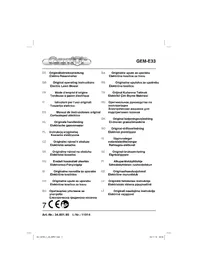 Notice Gardol GEME33 Gressklipper