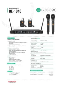 Notice RONDSON BE1040 Microphone