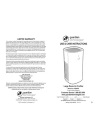 Notice GermGuardian AC9600 Purificateur d'air