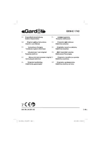 Notice Gardol GEME 1742 Tondeuse à gazon