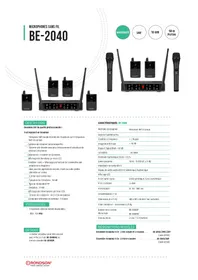 Notice RONDSON BE2040 Microphone
