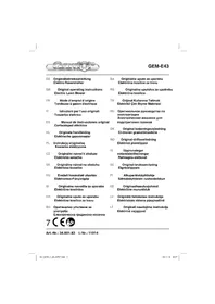 Notice Gardol GEME43 Gressklipper