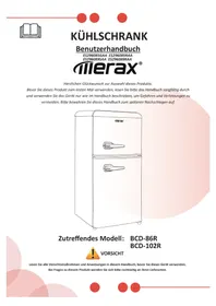 Notice Merax BCD86 Réfrigérateur