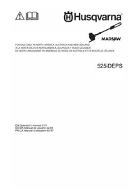 Notice HUSQVARNA MADSAW 525IDEPS Scie