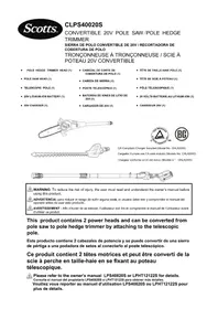 Notice Scotts CLPS40020S Tondeuse à gazon