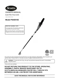 Notice Scotts PS45010S Tondeuse à gazon