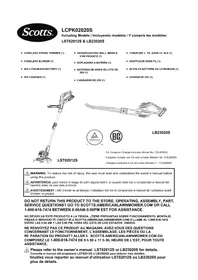 Notice Scotts LCPK02020S Tondeuse à gazon