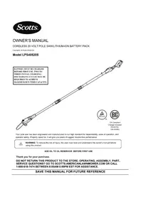 Notice Scotts LPS40820S Tondeuse à gazon