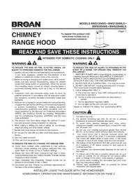 Notice BROAN BWS2304BLS Basket