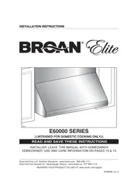 Notice BROAN ELITE E6036S Basket