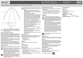 Notice Hartig & Helling FW 223 Lutte antiparasitaire