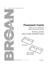 Notice BROAN BBN1243SS Basket