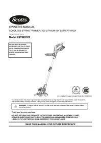 Notice Scotts LST02012S Tondeuse à gazon
