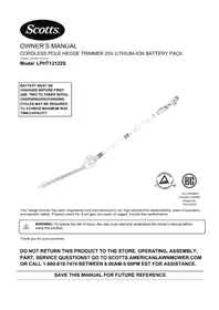 Notice Scotts LPHT12122S Tondeuse à gazon