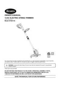 Notice Scotts ST00213S Tondeuse à gazon