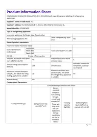 Notice TCL CF198EWE0 Réfrigérateur