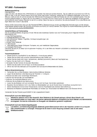 Notice TECHNOLINE WT 8995 Horloge