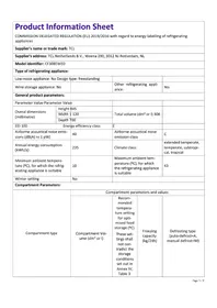 Notice TCL CF308EWE0 Réfrigérateur