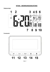 Notice TECHNOLINE WT 290 Radio-réveil