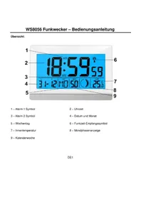 Notice TECHNOLINE WS 8056 Radio-réveil