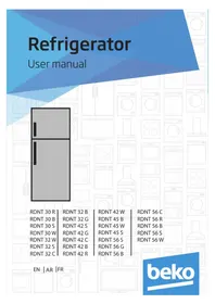 Notice BEKO RDNT 56 B ثلاجة