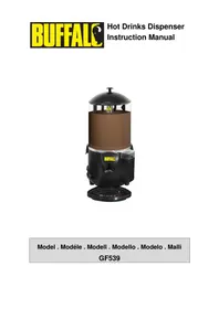 Notice BUFFALO GF539 Distributeur d'eau