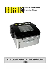 Notice BUFFALO CD969 Vacuümverpakkingsmachines