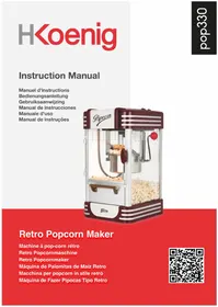 Notice H.KOENIG POP330 Maquina de palomitas
