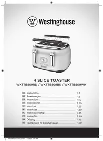 Notice WESTINGHOUSE WKTTB809BK Toaster