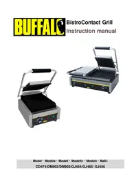 Notice BUFFALO DM903 Grillplaat
