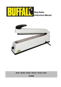 Notice BUFFALO GJ459 Vacuümverpakkingsmachines