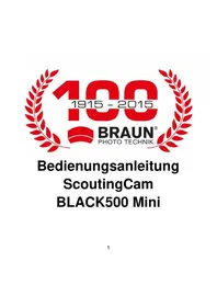 Notice BRAUN BLACK500 MINI Surveillance Camera