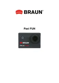 Notice BRAUN PAXI FUN Action camera