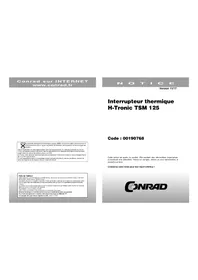 Notice H-Tronic TSM 125 Contrôleur de température