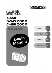 Notice OLYMPUS CAMEDIA X550 Appareil photo